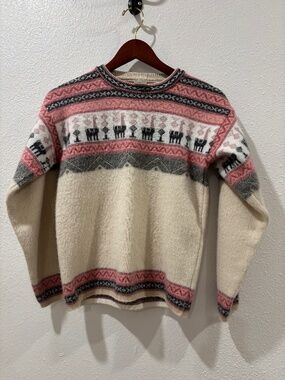 Women’s Tejidos Yarina Ecuadorian Wool Southwestern Sweater Small